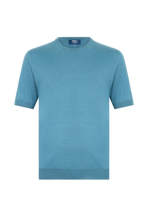 Fedeli short-sleeve crew-neck T-shirt - Blue