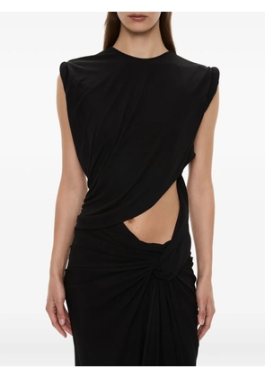 Christopher Esber twisted cut-out long dress - Black