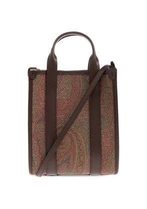 ETRO Verticale XS paisley-print tote bag - Brown