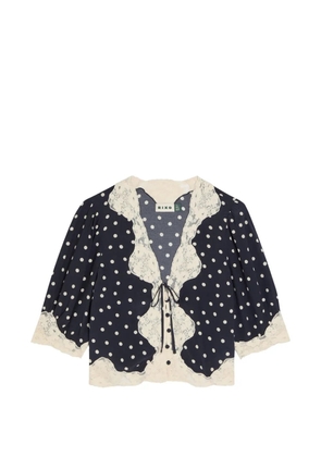 Rixo Ursula polka-dot blouse - Blue