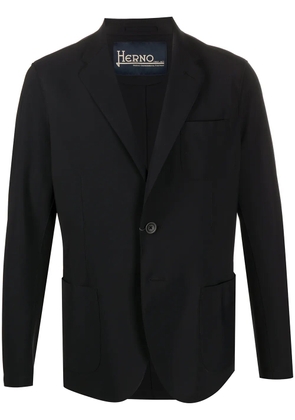Herno patch pocket blazer - Black