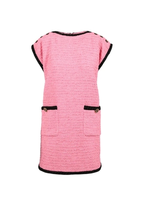 Gucci Pre-Owned embroidered-trim tweed dress - Pink