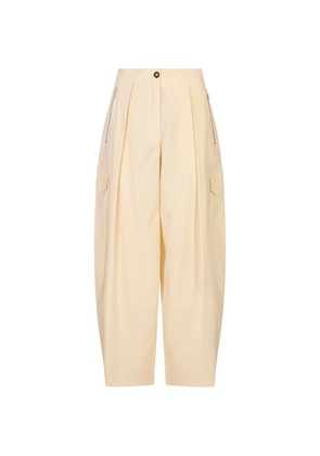 MeimeiJ pleated cargo trousers - Neutrals