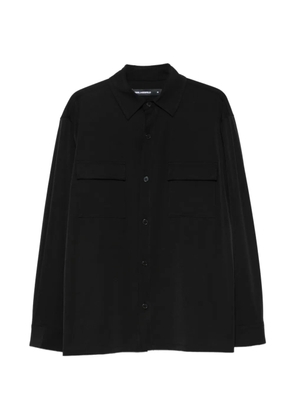 Karl Lagerfeld flap-pocket overshirt - Black