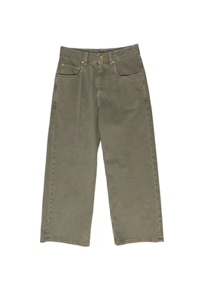 Brunello Cucinelli washed-effect straight-leg jeans - Green