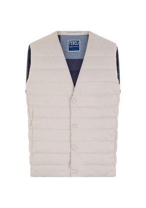 Fedeli padded quilted vest - Neutrals