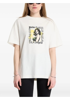 Palm Angels graphic-print T-shirt - Neutrals