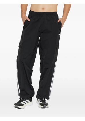 adidas logo-embroidered side-stripe cargo pants - Black