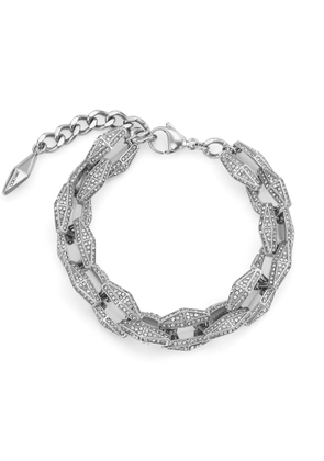 Jimmy Choo Diamond Chain crystal-embellished bracelet - Silver