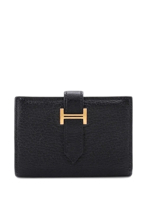 Hermès Pre-Owned Bearn Case Chevre Mysore card holder - Black