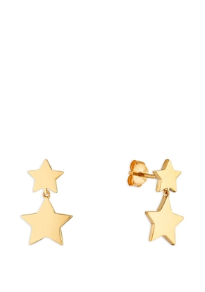 AUREE JEWELLERY Alta double-star drop earrings - Gold