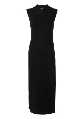 Shanghai Tang jersey knit long Qipao dress - Black