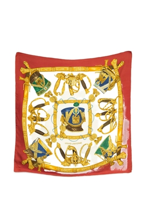 Hermès Pre-Owned 1985 Grand Uniforme silk scarf - Red