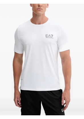 Ea7 Emporio Armani logo-print crew-neck T-shirt - White