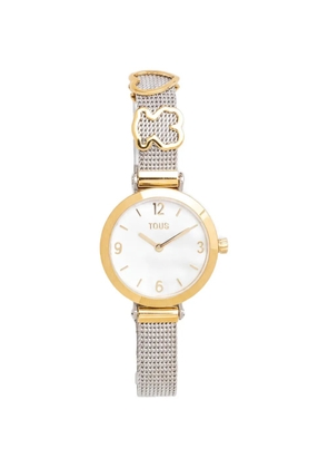 TOUS bear heart charms 28mm watch - Silver