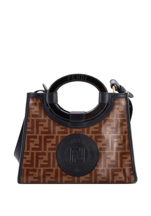 Fendi Pre-Owned Runaway Shopper Zucca Coated Canvas Small tote bag - Black