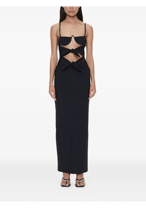Christopher Esber Porto tie-fastening cutout long dress - Black