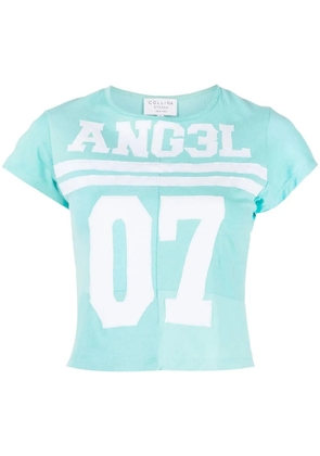 Collina Strada logo-print short-sleeved T-shirt - Blue