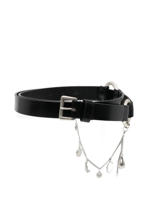 Ann Demeulemeester charm-detail leather belt - Black