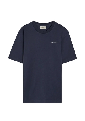 Foret Slow Down embroidered-logo T-shirt - Blue