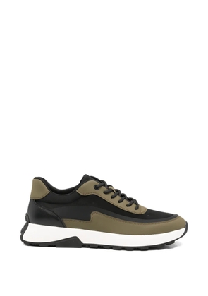 SERGIO MORETTI FIRENZE panelled lace-up sneakers - Green