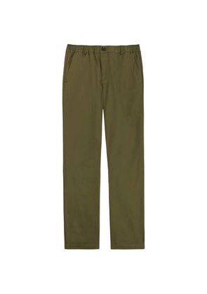 Oliver Spencer elasticated-waistband straight-leg trousers - Green