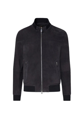 Peuterey Sands suede bomber jacket - Blue