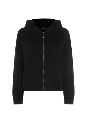 'S Max Mara logo-embroidered zip-up hoodie - Black