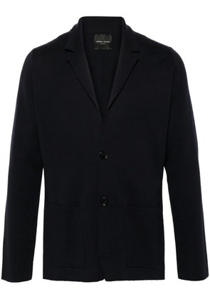 Roberto Collina knitted blazer - Blue