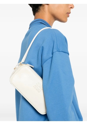 Miu Miu logo-embossed shoulder bag - Neutrals