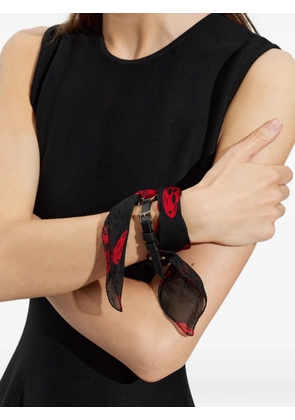 Alexander McQueen Skull Scarf Double Wrap bracelets - Black