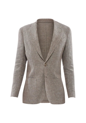 OGER woven notch-lapel blazer - Grey