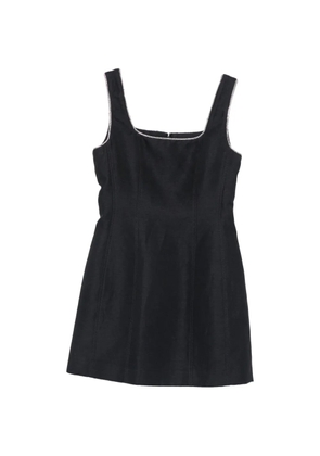 Maje crystal-embellished square-neck mini dress - Black