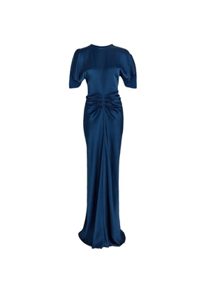Victoria Beckham Isabella gathered maxi dress - Blue