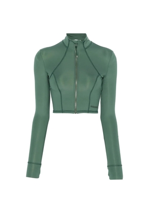 Patrizia Pepe exposed-seam zip-up jacket - Green