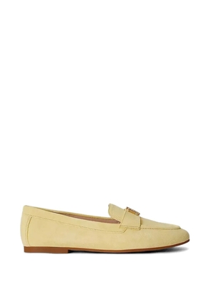 Lauren Ralph Lauren Averi III logo-plaque suede loafers - Yellow