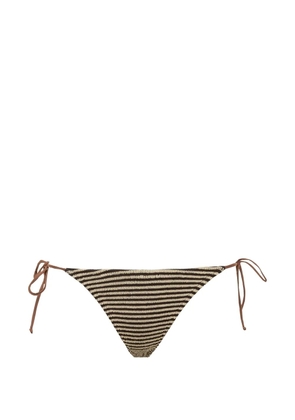 MC2 Saint Barth Marielle striped bikini bottoms - Brown