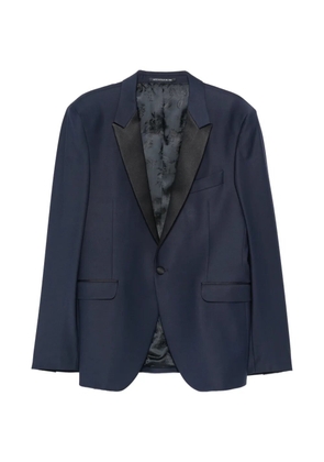 Carlo Pignatelli satin-lapel tailored suit - Blue