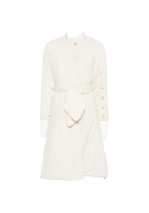 PSOPHIA belted button-cuff coat - Neutrals