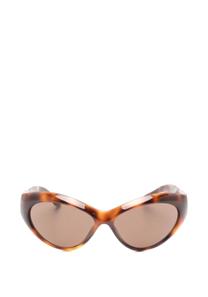 Gucci Eyewear tortoiseshell-effect cat-eye sunglasses - Brown
