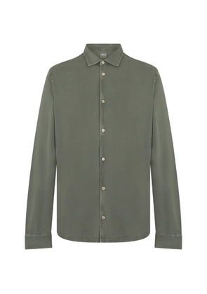 Fedeli long-sleeve button-up shirt - Green