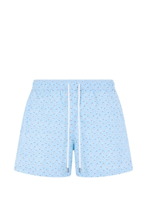 Fedeli penguin-print swim shorts - Blue