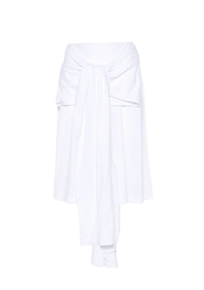 TOTEME wrap-waist pleated shorts - White