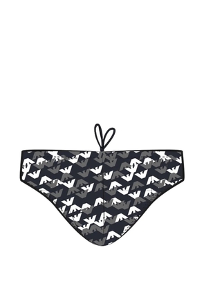 Emporio Armani logo-print swimming briefs - Blue
