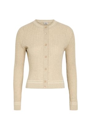 Tod's ribbed-knit cardigan - Neutrals