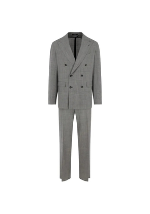 Tagliatore Prince of Wales double-breasted suit - Grey