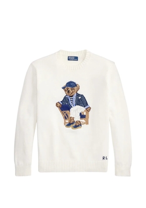 Polo Ralph Lauren Polo Bear intarsia-knit sweater - White