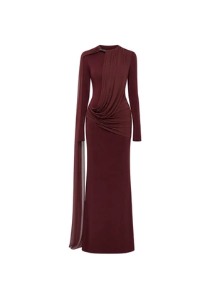 CHATS BY C.DAM Nilah draped-detailing maxi dress - Red