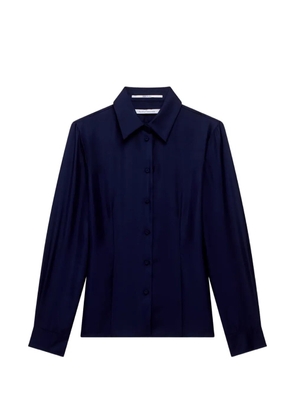 Another Tomorrow darted fitted shirt - Blue