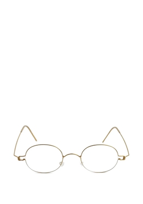 Lindberg round-frame titanium glasses - Gold
